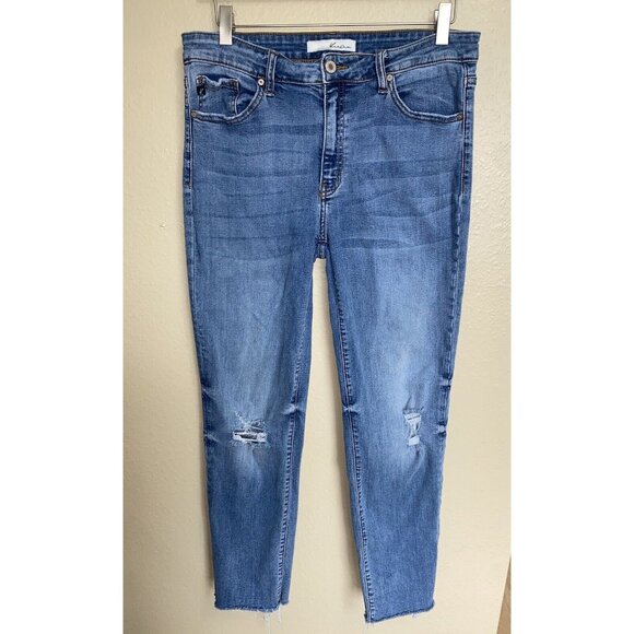 KanCan Denim - Kancan Jeans Skinny Ankle Distressed Raw Hem Stretch Size 30